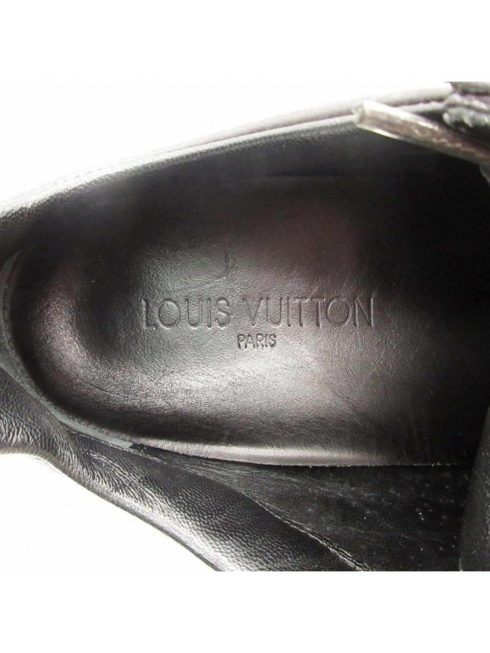 Louis Vuitton Black Leather Sneakers Shoes 35 - Picture 6 of 10